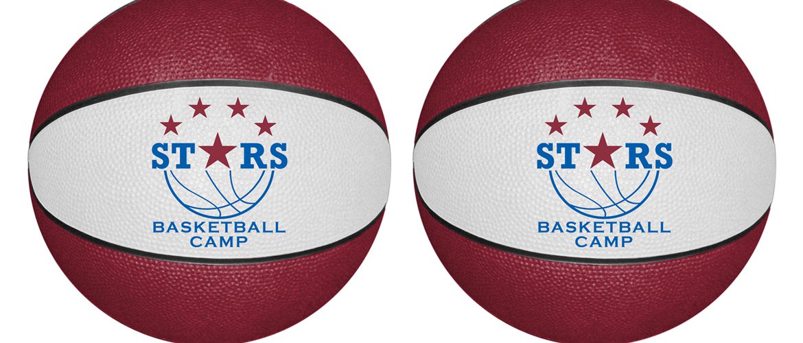 Personalized basketballs for basketballs camps.